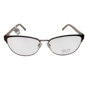 SOUTH HAMPTON SH9001 BROWN GOLD AUTHENTIC DESIGNER EYEGLASSES 55-15-140